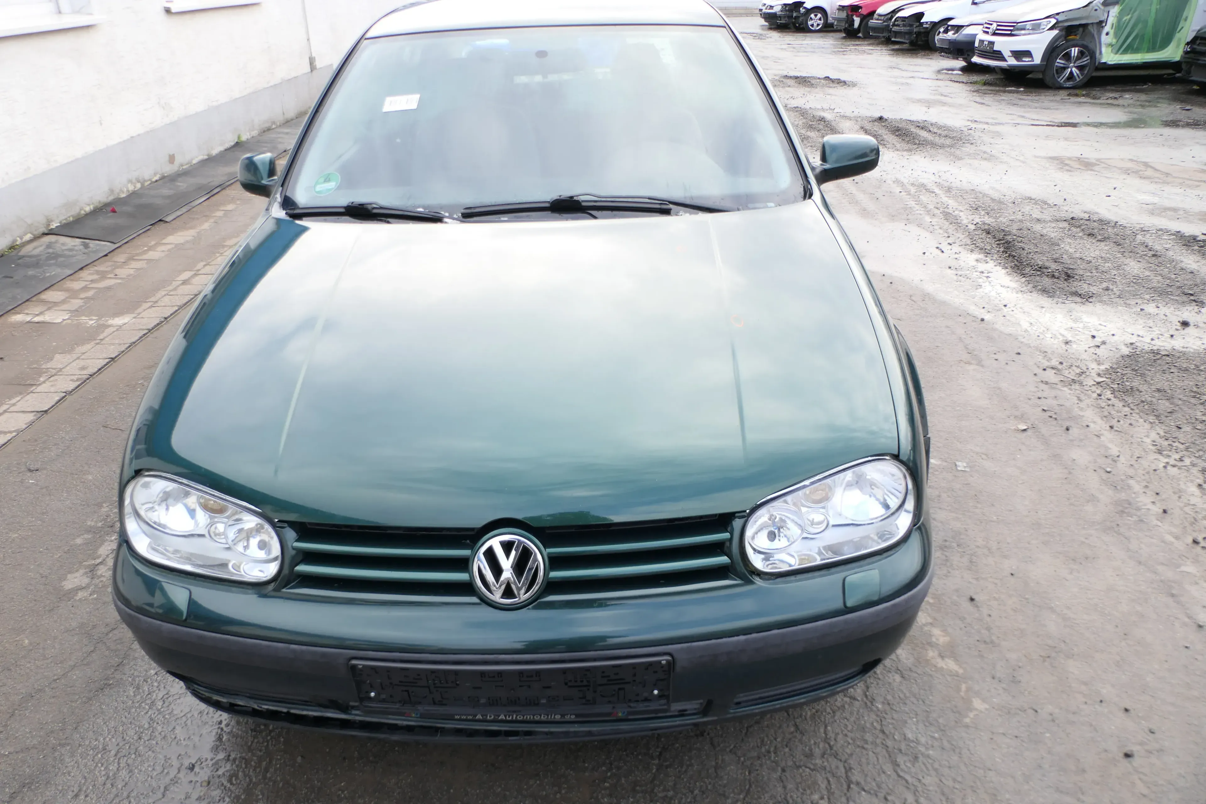 VW Golf 4 Motorhaube Haube Klappe vorne grün LC6M Frontklappe brightgreen ü - Bild 1