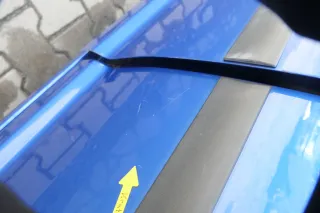 VW Touran 1T 1T3 Tür hinten links blau LA5X und Scheibe ohne Anbauteile - Bild 7