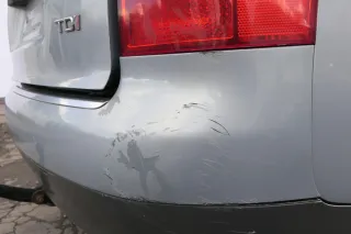 Audi A4 8E B6 Kombi Avant Stoßstange hinten mit Spoiler blau türkis LY7R - Bild 5