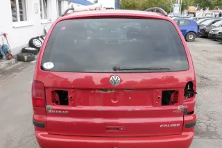 VW Sharan 7M 7M3 Heckklappe Scheibe  Klappe hinten ab Bj.2000 rot LD3W - Bild 1