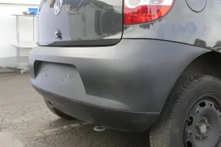 VW Fox 5Z Stoßstange hinten Stoßfänger schwarz matt - Bild 4