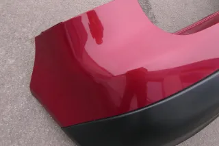VW Golf 5 1K Limousine Stoßstange hinte Heckstoßstange Stoßfänger rot braun LA3W - Bild 3
