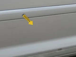 Audi A3 8P 2/3-Türer Tür vorne rechts Beifahrertür Türblatt grau LY7J - Bild 5