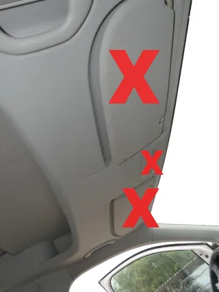 VW Caddy 2k Himmel Innenraum Decke Dachhimmel Dach oben grau vorne Staubehälter - Bild 2
