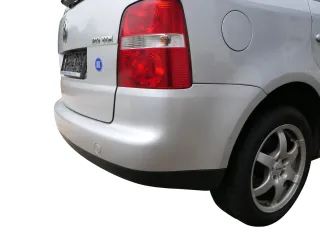 VW Touran 1T Stoßstange hinten Heckstoßstange Stoßfänger silber LA7W - Bild 2