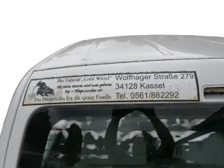 VW Caddy 2k Heckklappe mit Scheibe hinten weiß - LB9A OHNE Anbauteile - Bild 3