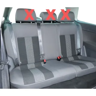 VW Polo 9N 9N3 Sitz Rückbank Sitzfläche Sitze 3 Punkt Gurt hinten United - Bild 1