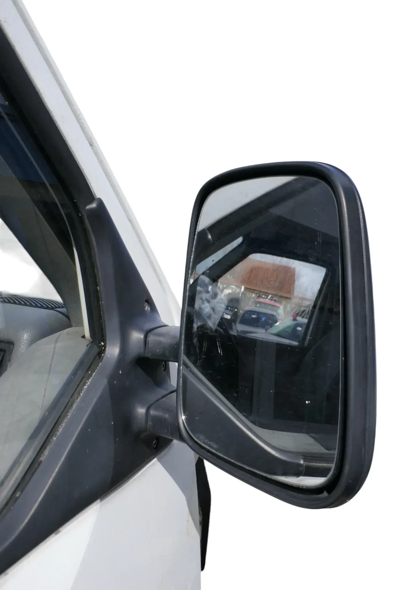 VW T4 mechanisch Spiegel Außenspiegel rechts Glas schwarz 701857508 origi matt - Bild 1