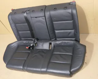 Audi A6 4F C6 Sitz Rückbank Rücksitzbank hinten 3-Punkt-Gurt schwarz Leder Sitz - Bild 1