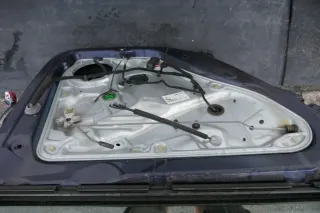 VW Passat 3B 3BG Kombi Variant Tür hinten links blau LB5N indigoblau mit Scheibe - Bild 2