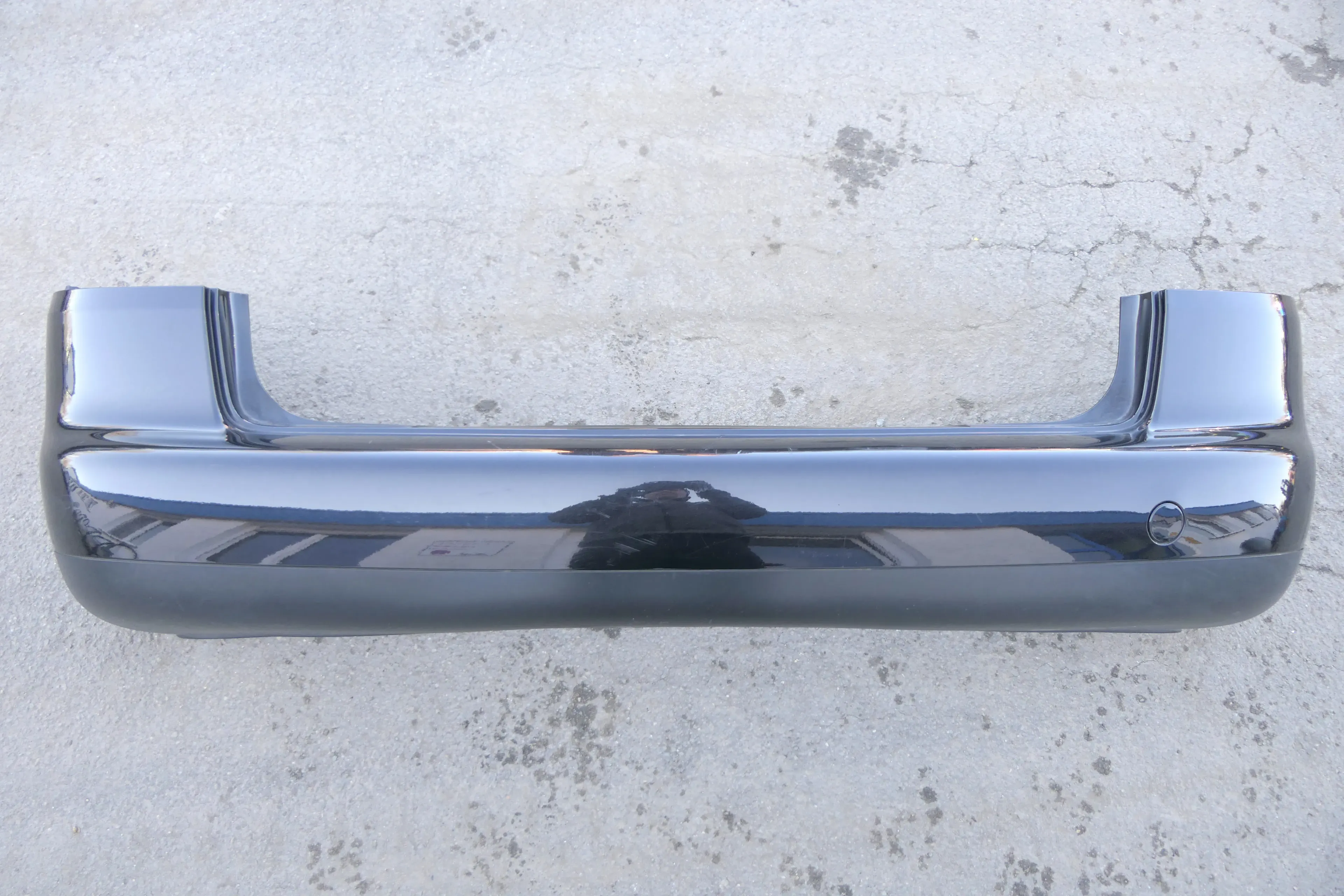 VW Touran 1T Stoßstange hinten Heckstoßstange Stoßfänger schwarz LC9Z metal - Bild 1