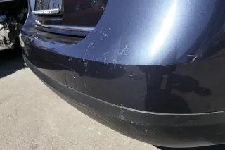 VW Passat 3C Kombi Stoßstange hinten Heckstoßstange Stoßfänger grau blau LC5F - Bild 4