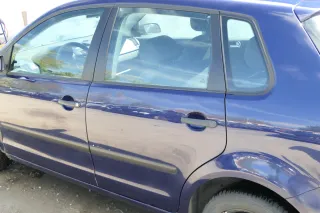 VW Polo 9N 9N3 Tür hinten links 4/5-Türer blau LB5N - ohne Anbauteile - Bild 4