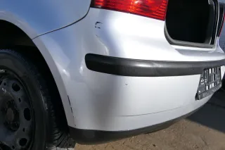 VW Polo 9N 9N3 Stoßstange Heckstoßstange hinten silber LA7W - Bild 3