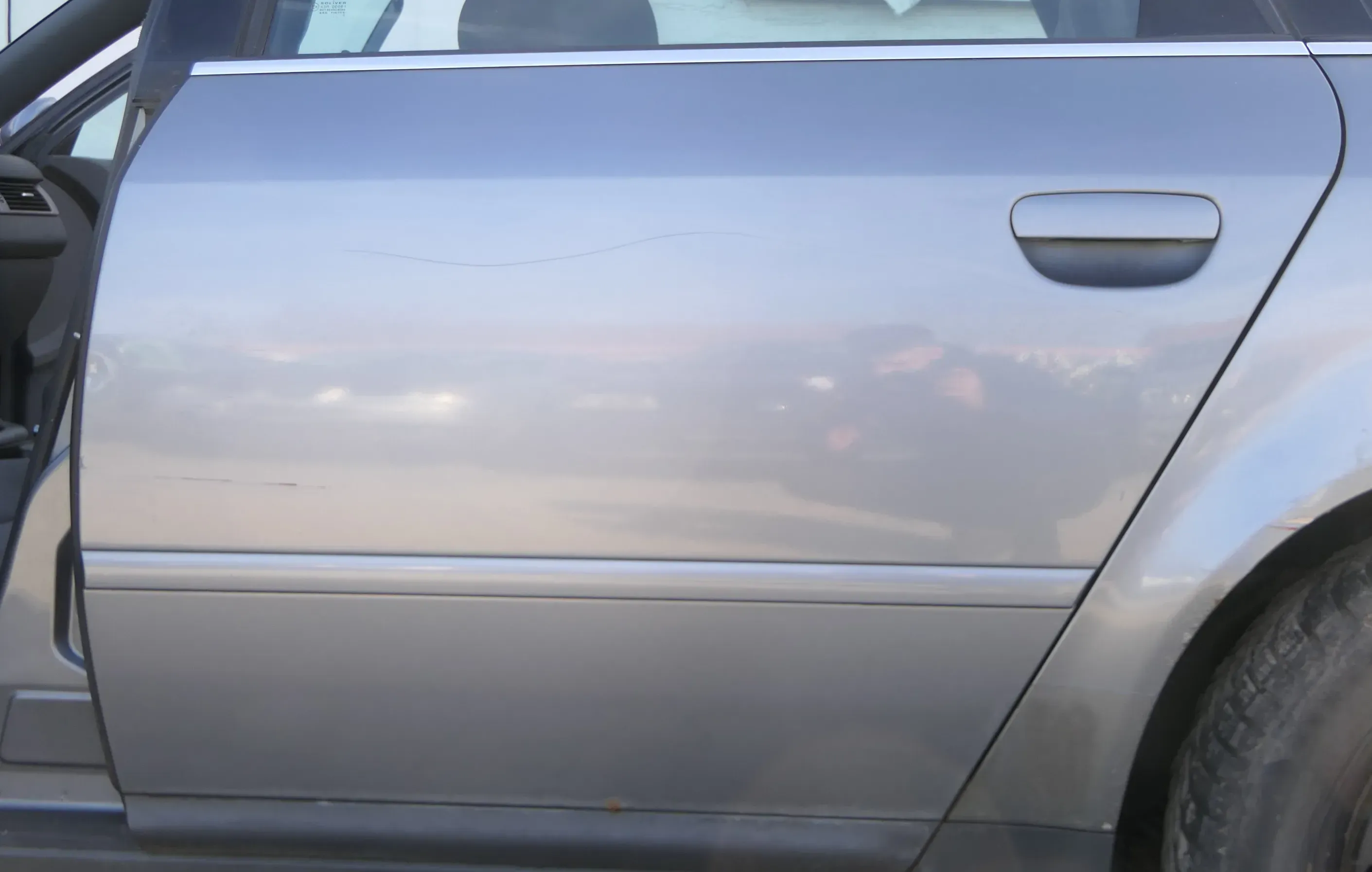 Audi A6 4B C5 Tür Türblatt hinten links nur Türblatt grau LY7L - Bild 1