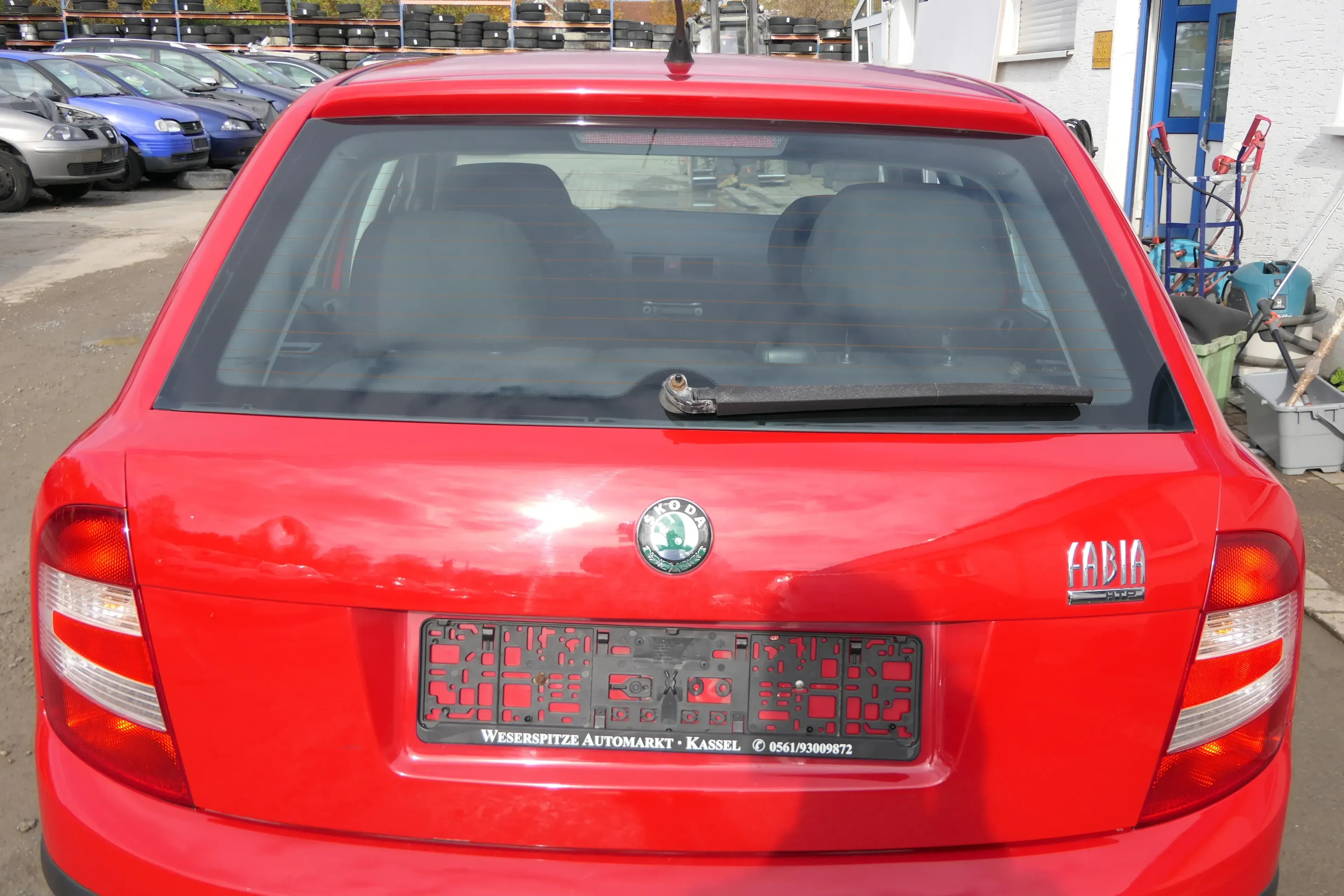 Skoda Fabia 6Y6 Schrägheck Heckklappe Kofferraumklappe hinten rot LF3K - Bild 1