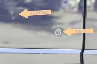 Audi A4 B6 8E nur Türblatt Tür hinten rechts blau LZ5L Kombi+Limo - Bild 2