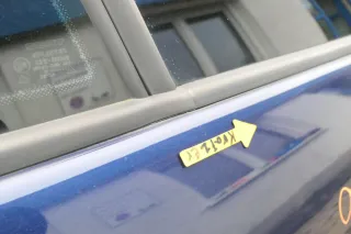 Seat Leon Toledo 1M Tür hinten rechts Beifahrerseite blau LB5N -ohne Anbauteile - Bild 5