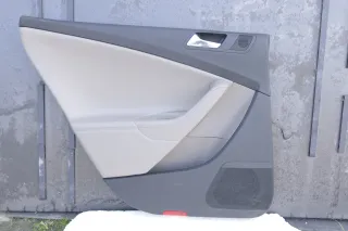 VW Passat 3C Variant 4x Türverkleidung Verkleidung Tür Leder latte macchiato sch - Bild 10
