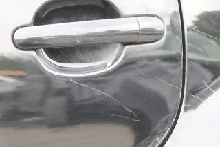 VW Passat 3B 3BG Kombi Variant Tür hinten links schwarz L041 blackma mit Scheibe - Bild 4