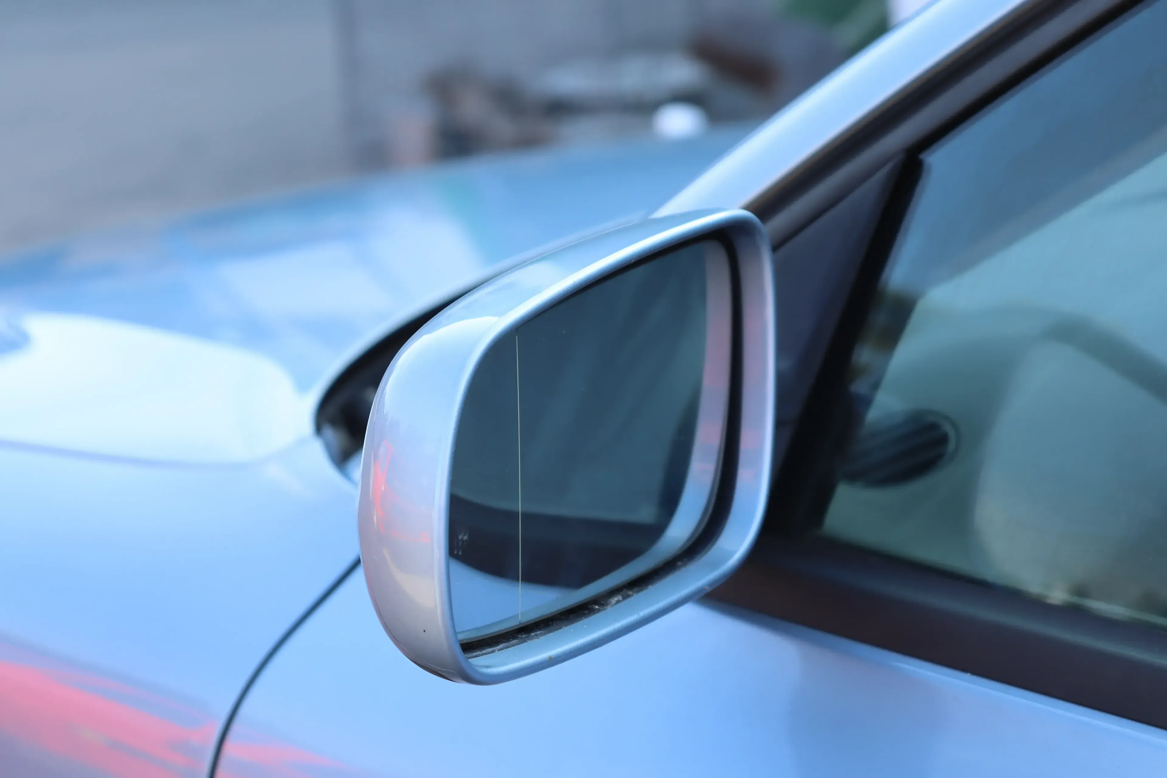 VW Passat 3B 3BG elektrischer Spiegel Außenspiegel links mit Glas blau LL5Y nebi - Bild 1