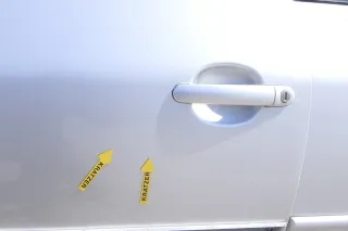 VW Lupo Seat Arosa Tür vorne links Fahrertür silber LA7W (mechanischer Fenster - Bild 5