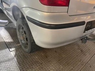 VW Polo 6N2 Stoßstange hinten Heckstoßstange Stoßfänger blau silber LB7Z - Bild 1