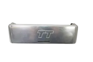 Audi TT 8N Blende für radio um MIttelkonsole Abdeckung Logo Zeichen Alu silber - Bild 1