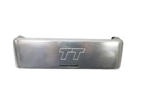 Audi TT 8N Blende für radio um MIttelkonsole Abdeckung Logo Zeichen Alu silber