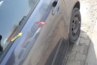 VW Polo 9N 9N3 Tür hinten links 4/5-Türer grau LC7V - ohne Anbauteile - Bild 6