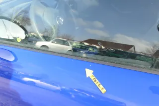 Seat Ibiza 6L Tür Fahrertür 4/5-Türer vorne links blau LS5G ohne Anbauteile - Bild 6
