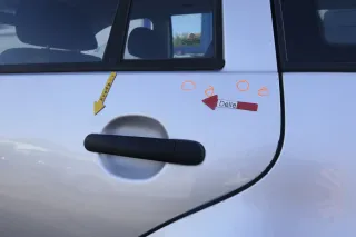 VW Golf 4 Bora Tür hinten links nur Kombi / Variant silber LA7W - ohne Anbauteil - Bild 6