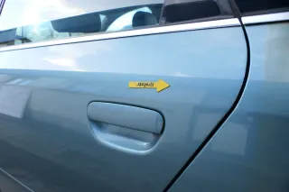 Audi A6 4B C5 Tür Türblatt hinten links  grün blau LX6V jaspisgrün nur Türblatt - Bild 4