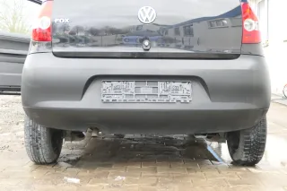 VW Fox 5Z Stoßstange hinten Stoßfänger schwarz matt u - Bild 1