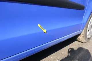 VW Polo 9N 9N3 Tür vorne rechts Beifahrertür 2/3-Türer blau LA5F ohneAnbautei - Bild 8