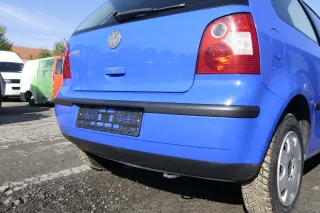 VW Polo 9N 9N3 Stoßstange hinten Heckstoßstange Stoßfänger blau LA5F - Bild 4