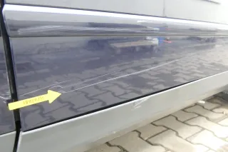 A4 B6 8E nur Türblatt Tür vorne rechts Beifahrertür blau lila LY5K Kombi+Limo - Bild 3