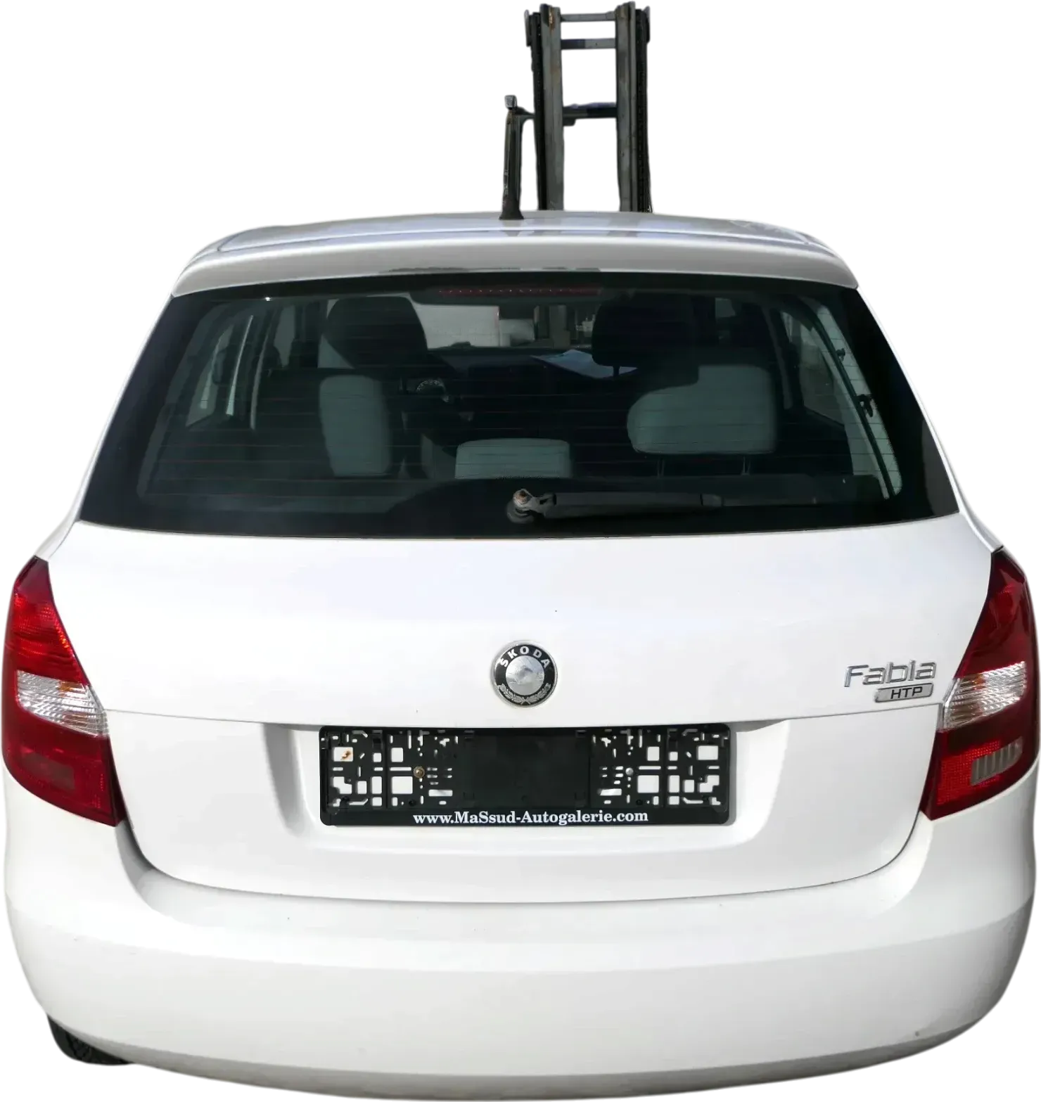 Skoda Fabia 5J Limousine Schrägheck Heckklappe hinten mit Scheibe weiß LF9E - Bild 1