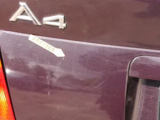 Audi A4 B5 Heckklappe hinten Klappe Kofferraumklappe Limousine blau lila LY3K - Bild 8
