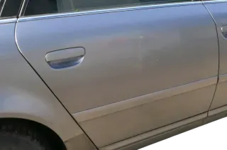 Audi A6 4B C5 Tür Türblatt hinten rechts nur Türblatt silber LY7W -ohneAnbauteil - Bild 3