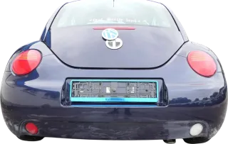 VW New Beetle 9C Stoßstange hinten Stoßfänger blau LG5T Heckstoßfänger - Bild 1