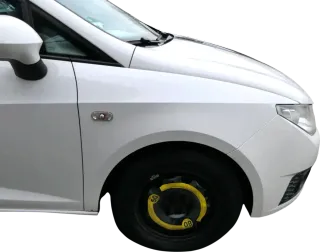 Seat Ibiza 6J Kotflügel vorne rechts weiß LB9A 6J0821022A - Bild 1