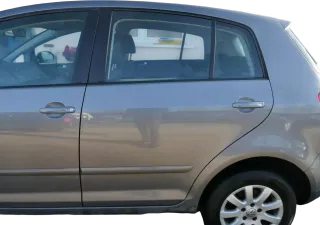 VW Golf Plus 5M Tür hinten links grau LA7T - mit Rahmen - Bild 1