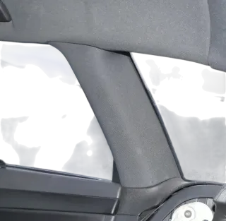 2x A3 8P C-Säulen Verkleidung rechts hinten + links Abdeckung oben schwarz - Bild 2