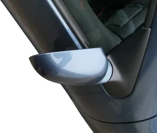 VW Golf 4 Bora manueller Spiegel vorne rechts Außenspiegel blau LD5X - Bild 2