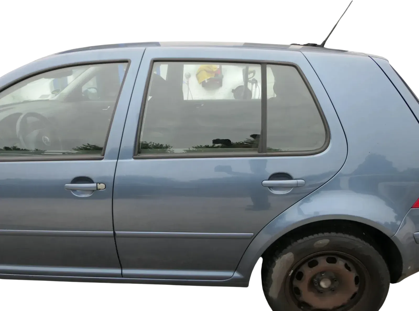 VW Golf 4 Limousine Tür hinten links blau LD5X (KEINkombi) ohne Anbauteile - Bild 1