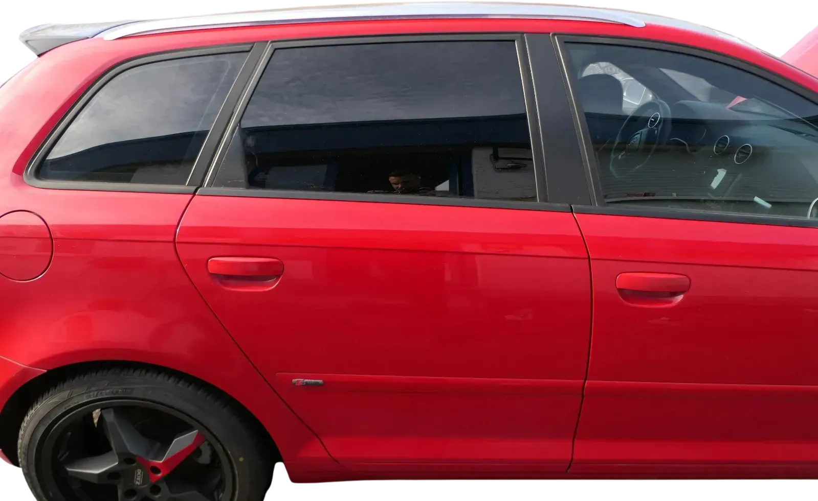 Audi A3 8P 4/5-Türer Tür hinten rechts Rahmen Türblatt rot LY3J Sportback - Bild 1