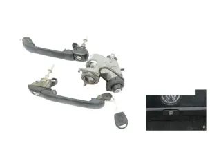VW Golf 3 4 Cabrio 1E Schloßsystem mit Türschloß Tür Zündschloß 1x Schlüssel - Bild 1