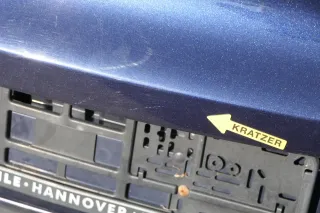 VW Tiguan Heckklappe hinten Kofferraumklappe mit Scheibe blau LH5X - Bild 8