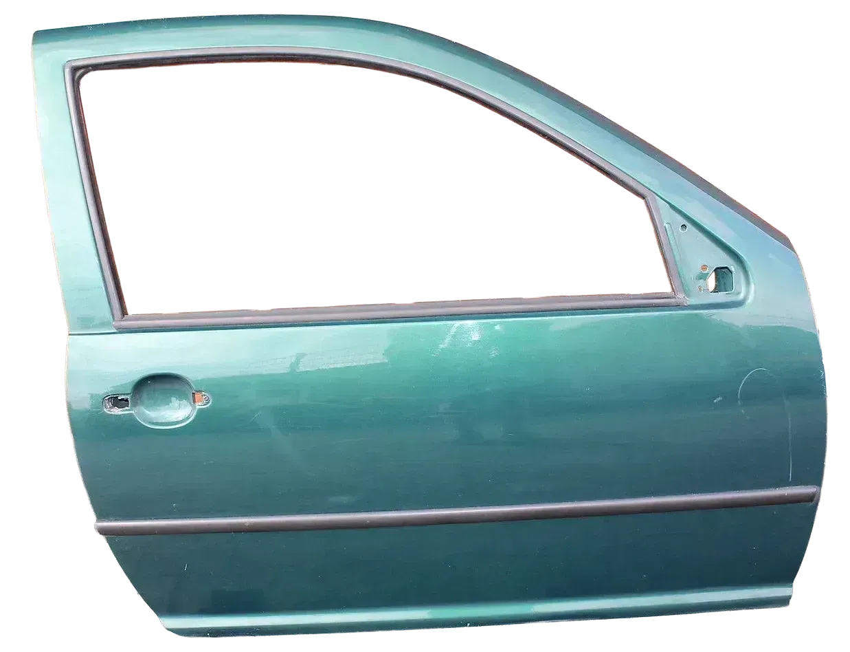VW Golf 4 Tür vorne rechts Beifahrertür 2/3-Türer grün LC6M - Bild 1